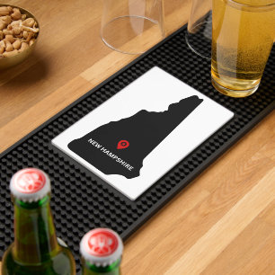 Simple Elegant State of New Hampshire Bar Mat