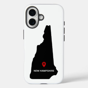Simple Elegant State of New Hampshire iPhone 16 Case