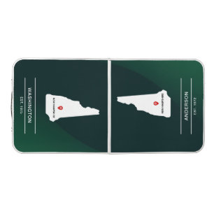Simple Elegant State of New Hampshire Wedding Beer Pong Table