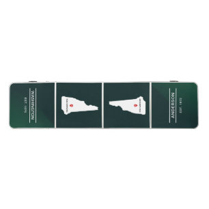 Simple Elegant State of New Hampshire Wedding Beer Pong Table