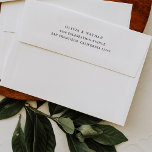 Simple Elegant Text | Black and White Envelope<br><div class="desc">These minimalist and elegant wedding envelopes feature modern black text on a clean white background. A simple and stylish look that is pre-printed with your return address.</div>