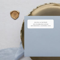 Simple Elegant Text | Black and White Label