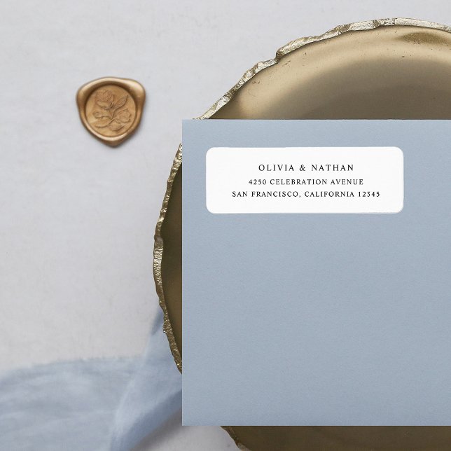 Simple Elegant Text | Black and White Label (Creator Uploaded)