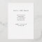 Simple Elegant Text Photo Save The Date Rose Gold