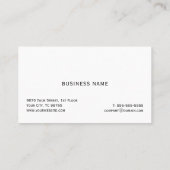 Simple Elegant Texture Consultant Business Card (Back)