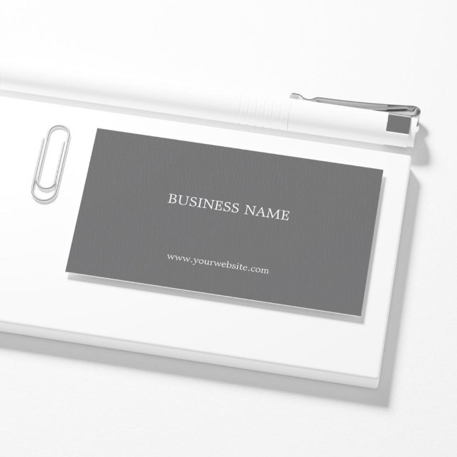 Simple Elegant Texture Grey Attorney at law Business Card (Creator Uploaded)