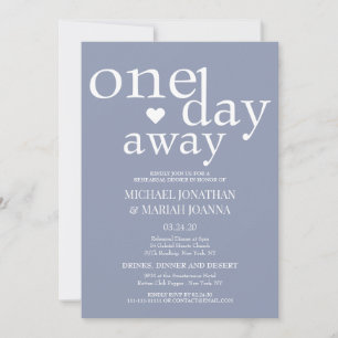 Simple Elegant The Night Before Rehearsal Dinner Invitation