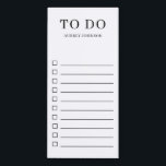 Simple Elegant To Do List Magnetic Notepad<br><div class="desc">Simple and elegant To Do List.</div>
