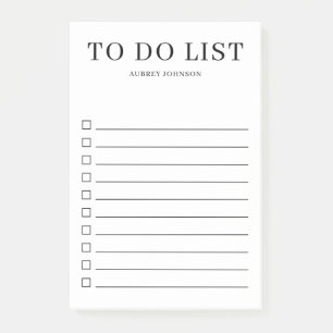 Simple Elegant To Do List Post-it Notes