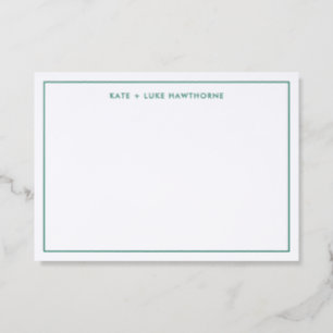 Simple Elegant Typography Letterpress Photo Cards