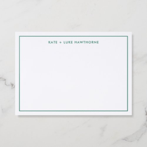 Simple Elegant Typography Letterpress Photo Cards