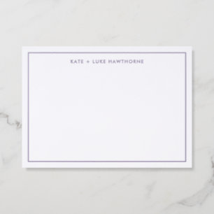 Simple Elegant Typography Letterpress Photo Cards