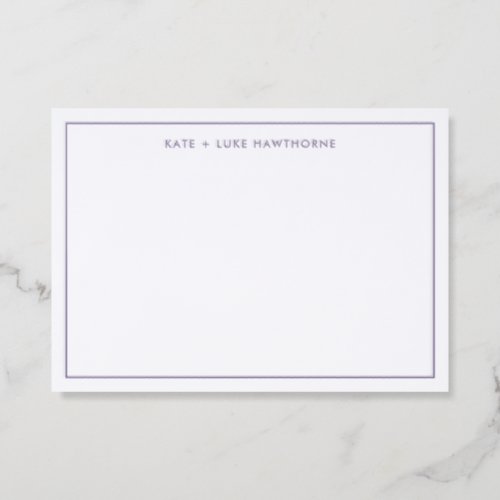Simple Elegant Typography Letterpress Photo Cards