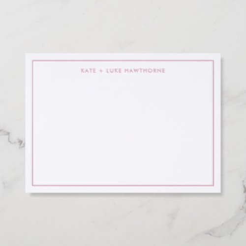 Simple Elegant Typography Letterpress Photo Cards