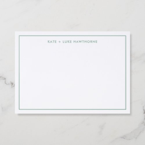Simple Elegant Typography Letterpress Photo Cards