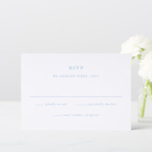 Simple Elegant Typography Wedding Letterpress RSVP Cards