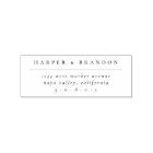 Simple Elegant Typography Wedding Return Address