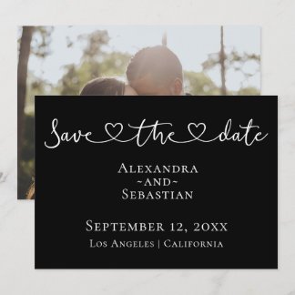 Simple Elegant Typography Wedding Save The Date