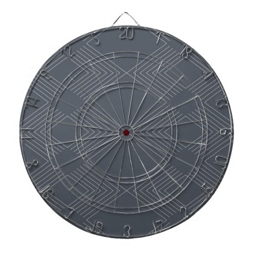 Simple elegant urban chic line graphic pattern dart board