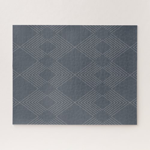 Simple elegant urban chic line graphic pattern jigsaw puzzle