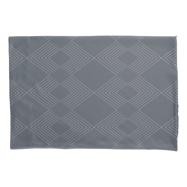 Simple, elegant, urban, chic line graphic pattern pillow case (Front)