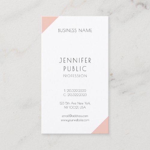 Simple Elegant Vertical Modern Minimalist Template Business Card