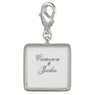 Simple elegant wedding couple name stylish calligr charm