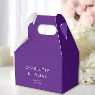 Simple, elegant wedding favor boxes