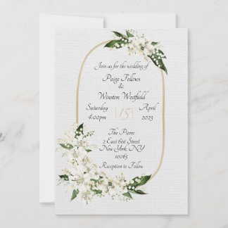 Simple elegant wedding invitation