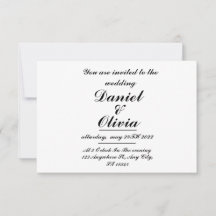 Simple Elegant Wedding Invitation Template