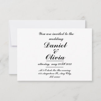 Simple Elegant Wedding Invitation Template