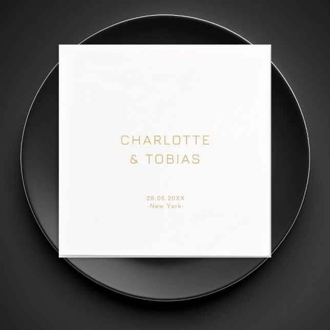 Simple, elegant wedding napkins (Creator Uploaded)