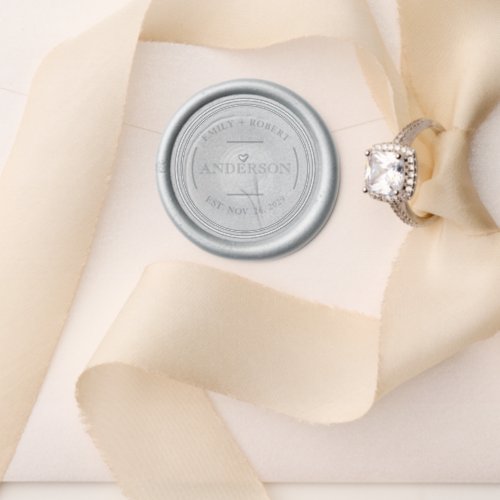 Simple Elegant Wedding Personalized Wax Seal Stamp