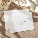 Simple Elegant Wedding Return Address RSVP Envelope<br><div class="desc">Make your RSVP envelopes beautifully coordinated with this Simple, Elegant Wedding Return Address design. Featuring a minimalist black-and-white layout, this envelope adds a modern touch to your response cards while keeping things simple and sophisticated. Effortless to personalize with your return address, it brings a polished, refined look to your wedding...</div>