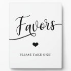 Simple Elegant Wedding Shower FAVORS Sign