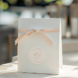 Simple Elegant Wedding Thank You Favor Classic Round Sticker<br><div class="desc">Express your gratitude with elegance using this beautiful "Thank You" round sticker. Featuring a timeless pearl design, this sticker is perfect for adding a sophisticated touch to your wedding favors, gift bags, or thank-you notes. Customize with your names and wedding date to make it truly special for your guests. Designed...</div>