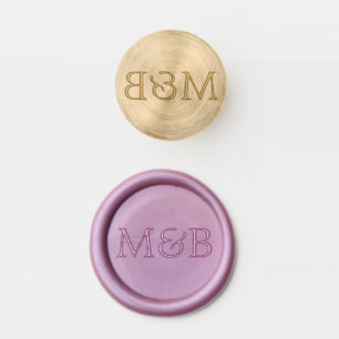 Simple elegant wedding wax stamp kit 