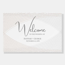 Simple Elegant Wedding Welcome