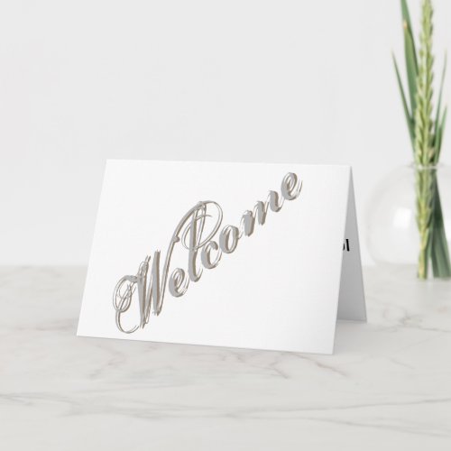 Simple Elegant Welcome Card