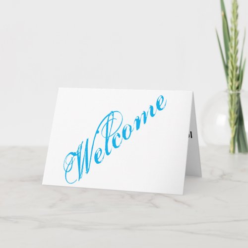 Simple Elegant Welcome Card