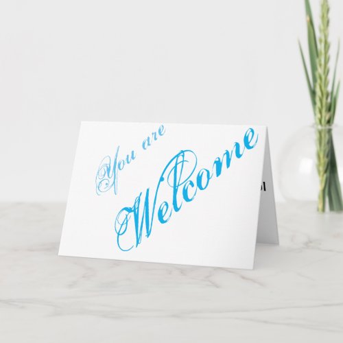 Simple Elegant Welcome Card