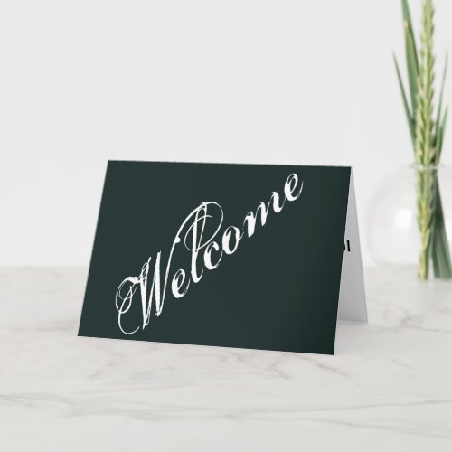 Simple Elegant Welcome Card