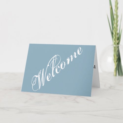 Simple Elegant Welcome Card