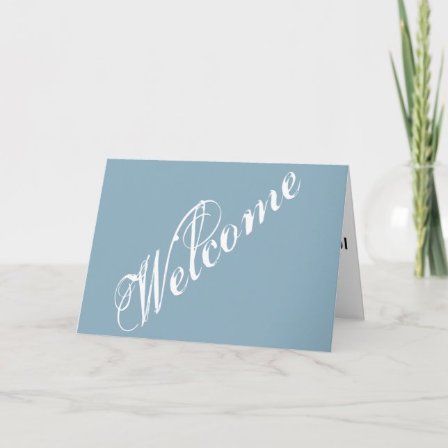 Simple Elegant Welcome Card (Front)