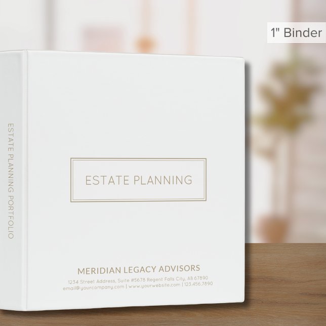 Simple Elegant White and Gold 3 Ring Binder (Creator Uploaded)