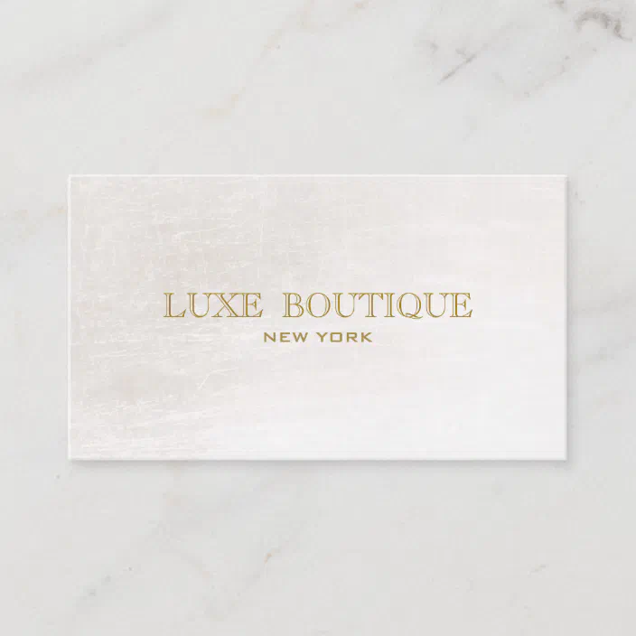 Custom Gold Foil Embossed Business Cards Classic Ivory Laid 80 Raised Ink 1 Standard Ink 1 Sid Quill Com