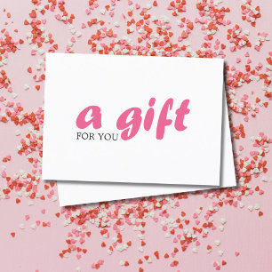 Simple Elegant White Pink Beauty Gift Certificate