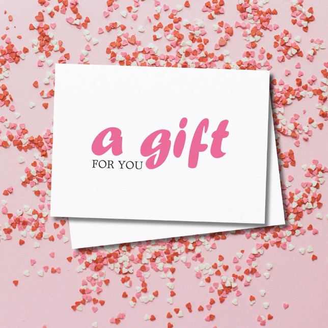 Simple Elegant White Pink Beauty Gift Certificate (Creator Uploaded)