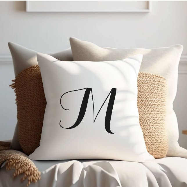Simple Elegant White Throw Pillow (Creator Uploaded)