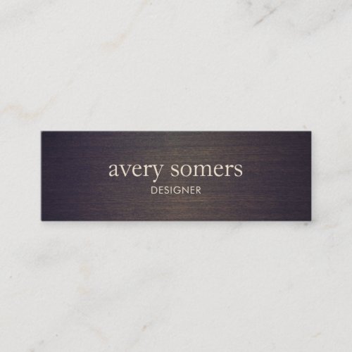 Simple Elegant Wood Minimalist Designer Business Card Template
